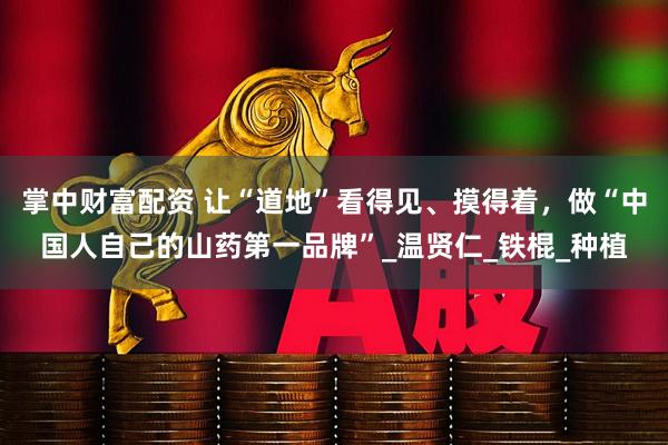 掌中财富配资 让“道地”看得见、摸得着，做“中国人自己的山药第一品牌”_温贤仁_铁棍_种植