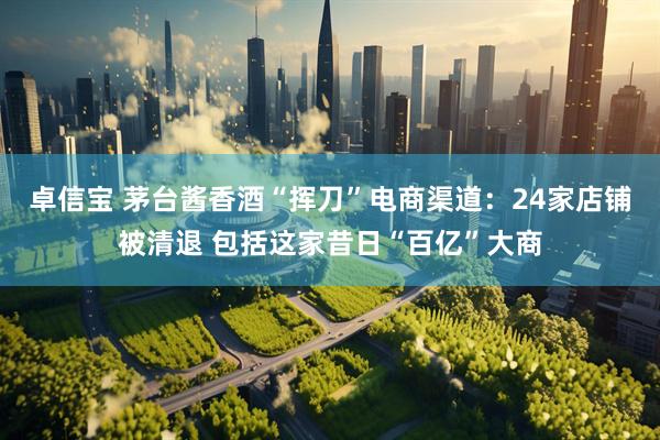 卓信宝 茅台酱香酒“挥刀”电商渠道：24家店铺被清退 包括这家昔日“百亿”大商