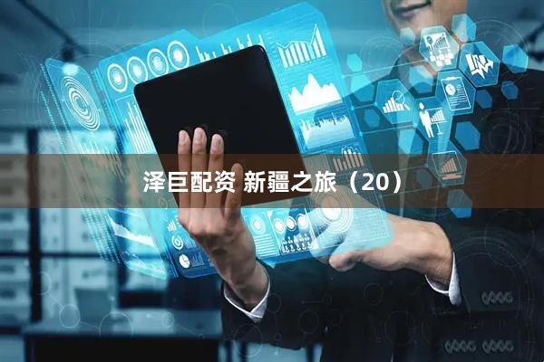 泽巨配资 新疆之旅（20）